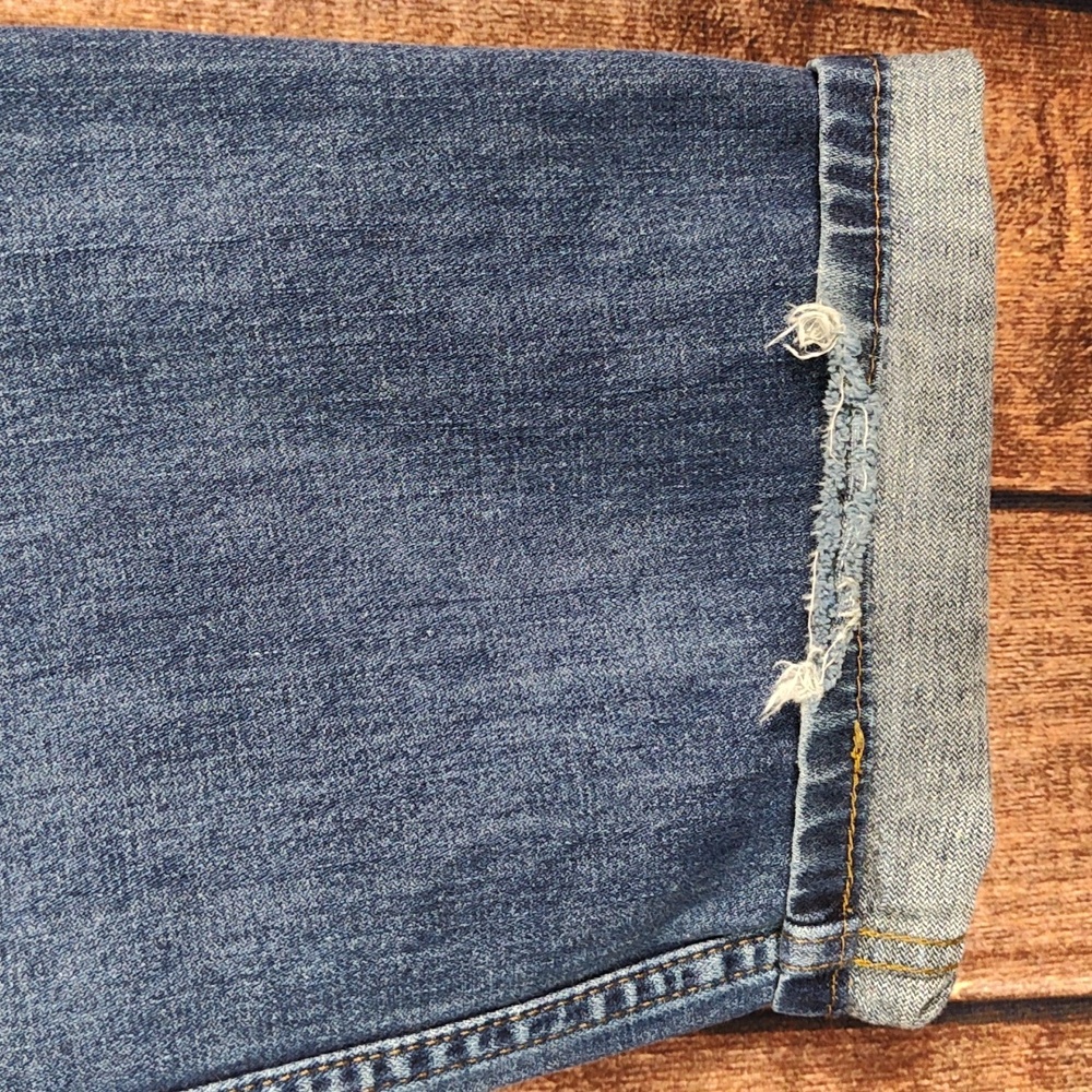 38x32 Vtg Straight Fit Original Red Tag Light Distressed Blue Jeans - Picture 7 of 16